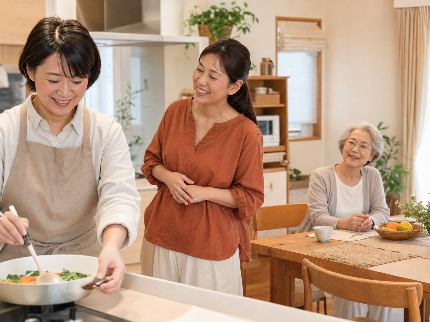 シーン2：ご家族分も含めた家事のイメージ写真
