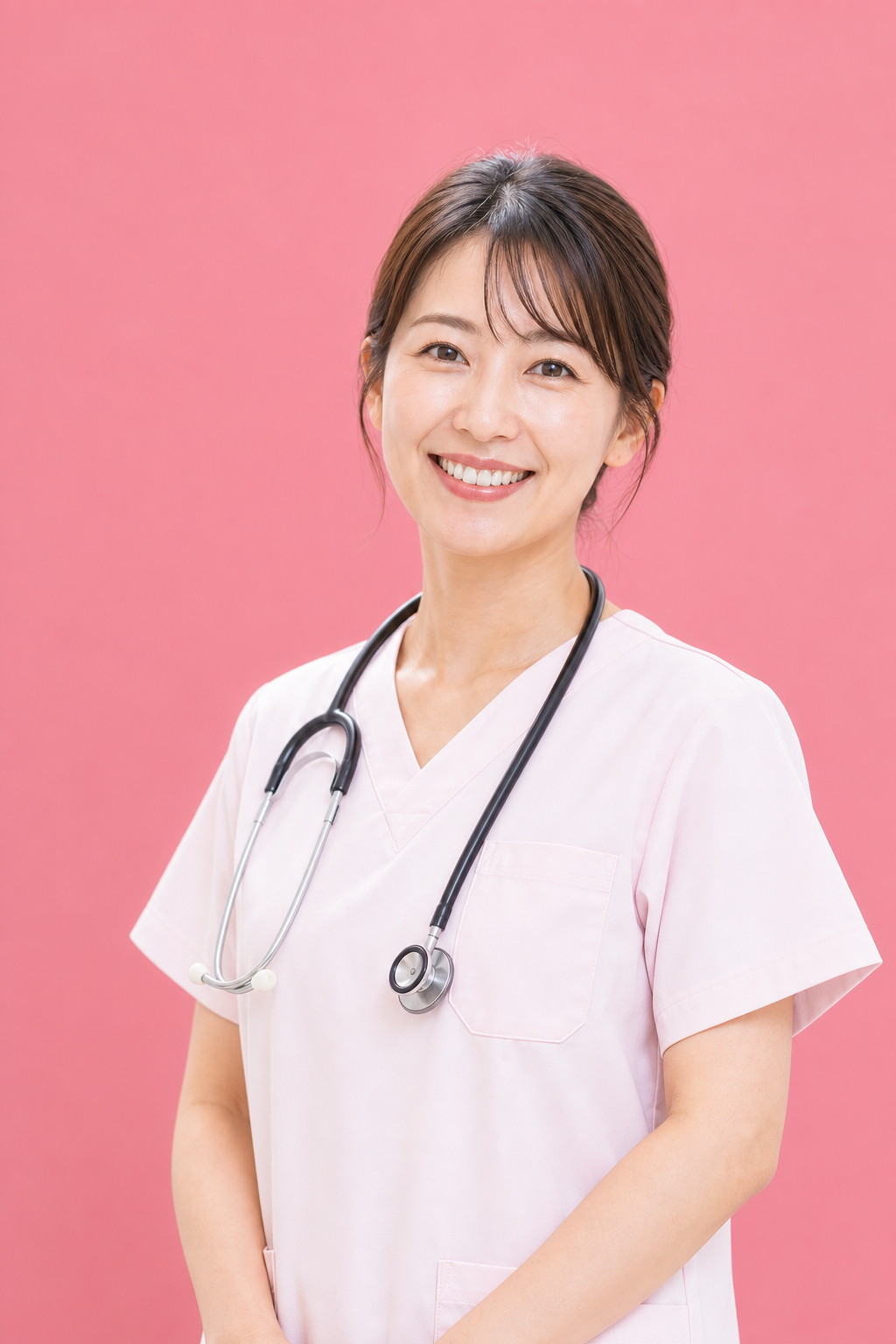 笑顔の女性看護師